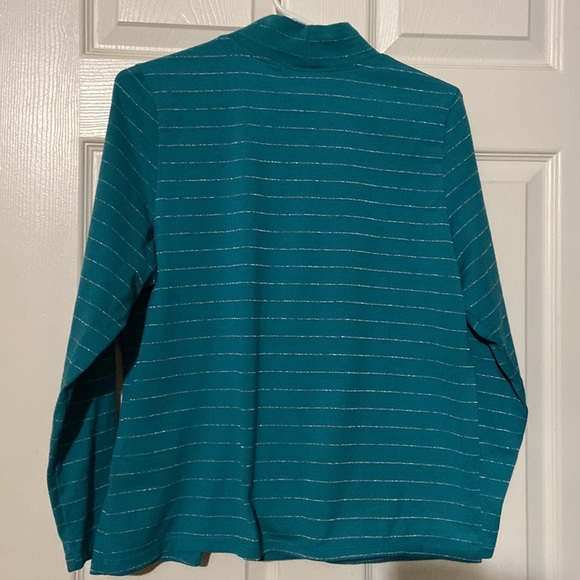 Allison Daley Mock Turtleneck L/S Shirt Size LP - Picture 2 of 6